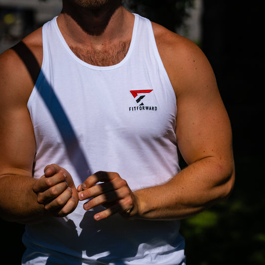 WHITE SIGNATURE TANK TOP